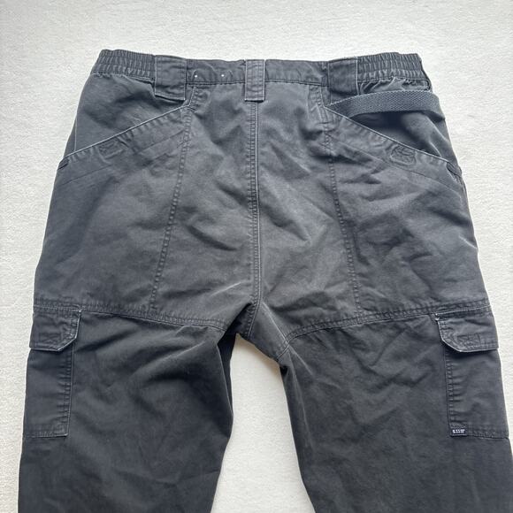 5.11 Tactical Men 40x32 Style 74251 Black Canvas Pant 7 Pocket Adjustable Waist - Picture 13 of 16